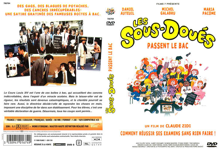 Jaquette DVD Les Sous-doués passent le bac Cover