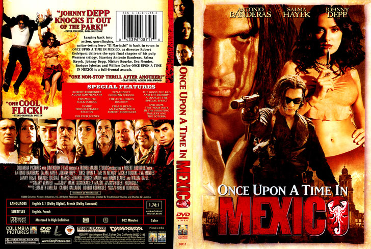 Jaquette DVD Once Upon a Time in Mexico Cover