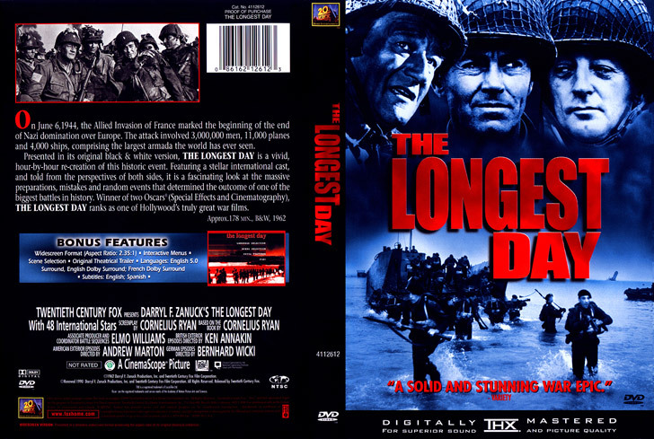 Jaquette DVD The Longest Day Cover