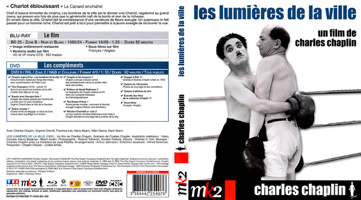 Jaquette Blu-ray Les Lumières de la ville Cover