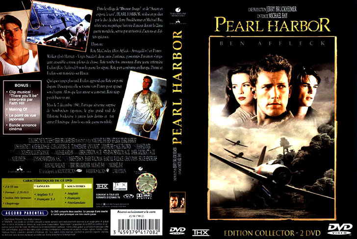 Jaquette DVD Pearl Harbor Cover