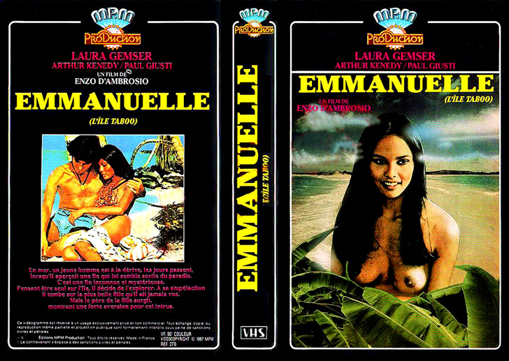 Jaquette VHS Emmanuelle : L'Île taboo Cover