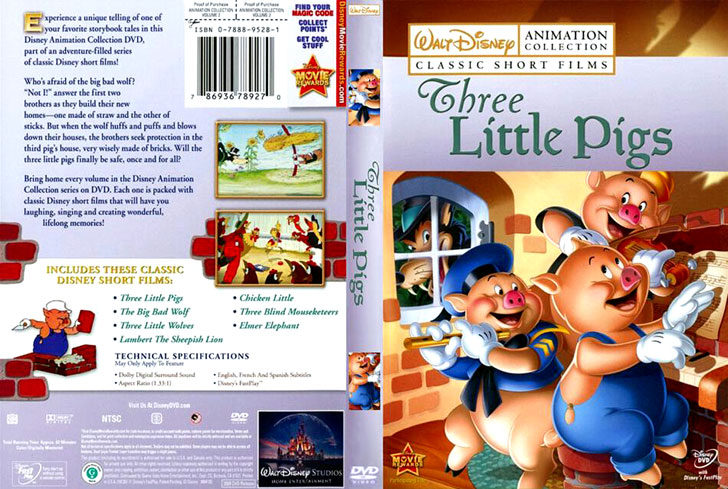 Jaquette DVD Three Little Pigs Cover